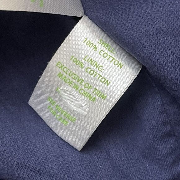 LILLY PULITZER Valli Shift Dress Size 6 Navy Blue Metallic Nautical Preppy Beach - Picture 9 of 11